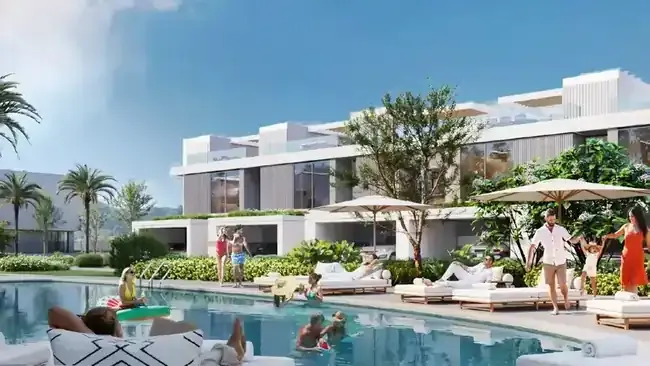 Aila Homes swimming pool and townhouse amenities