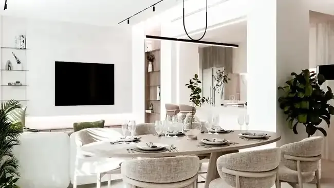 Aila Homes open-plan dining and living interior