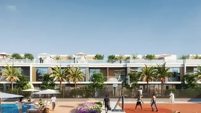 Aila Homes townhouses and landscaped family community