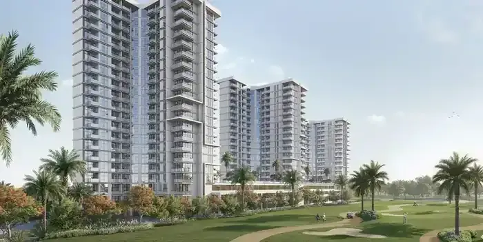 Al Hamra Greens towers overlooking Al Hamra Golf Course