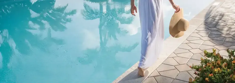 Indicative poolside lifestyle at Al Hamra Waterfront