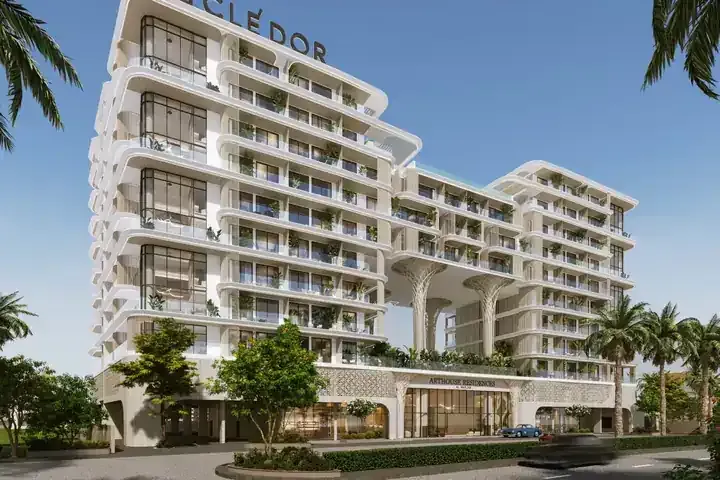Arthouse Residences exterior architecture on Al Marjan Island
