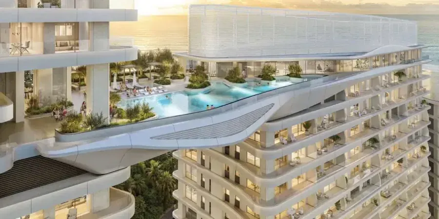 Adults sky pool terrace at Fairmont Residences Al Marjan Island