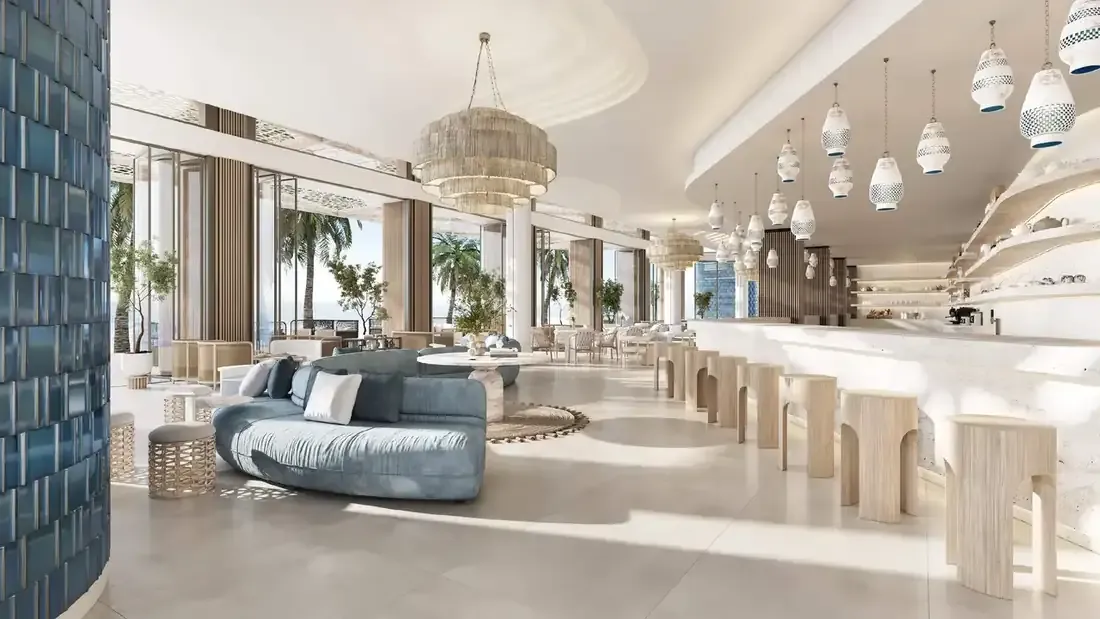 Artist impression of Cafe Nikki at Nikki Beach Residences