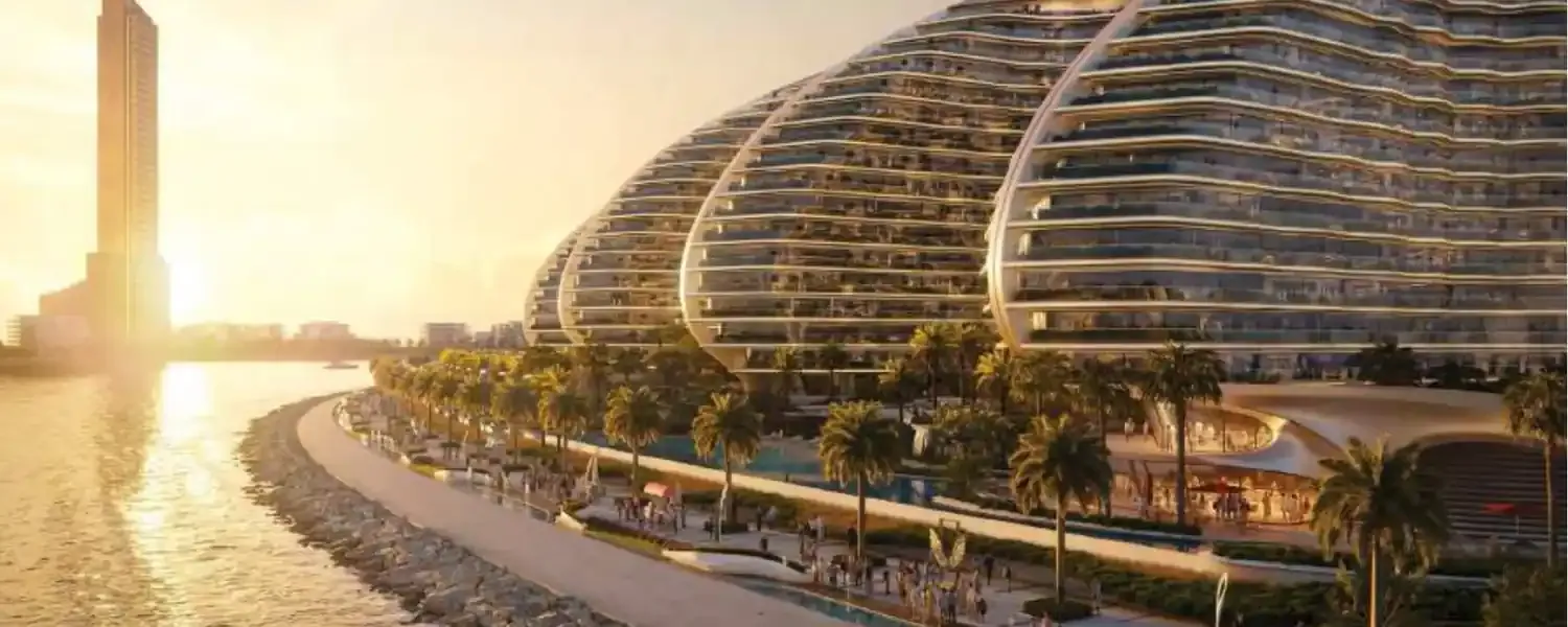 Oystra residences on Al Marjan Island designed by Zaha Hadid Architects
