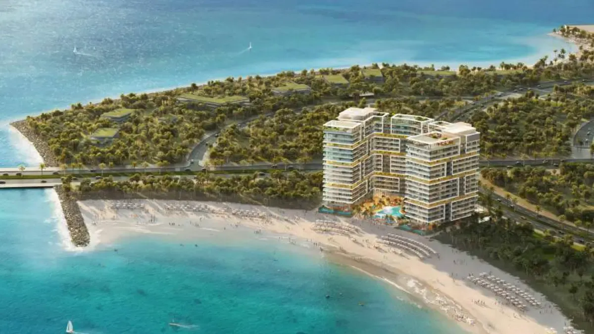 Aerial view of Shoreline by DAMAC on Al Marjan Island