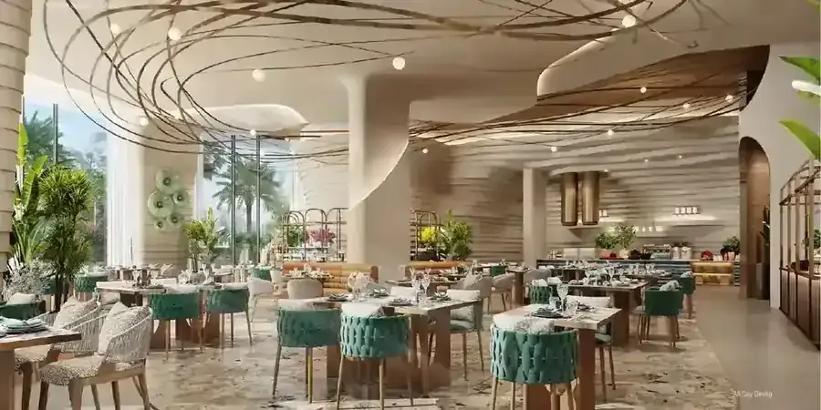 Illustrative restaurant at The Unexpected Al Marjan Island