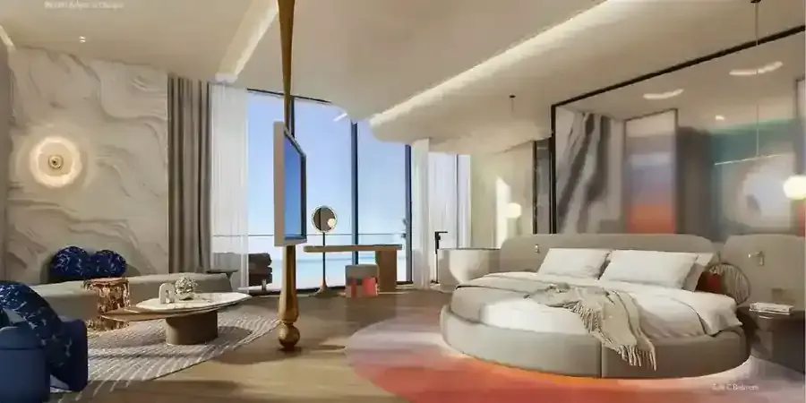 Illustrative furnished VIP suite at The Unexpected Al Marjan Island