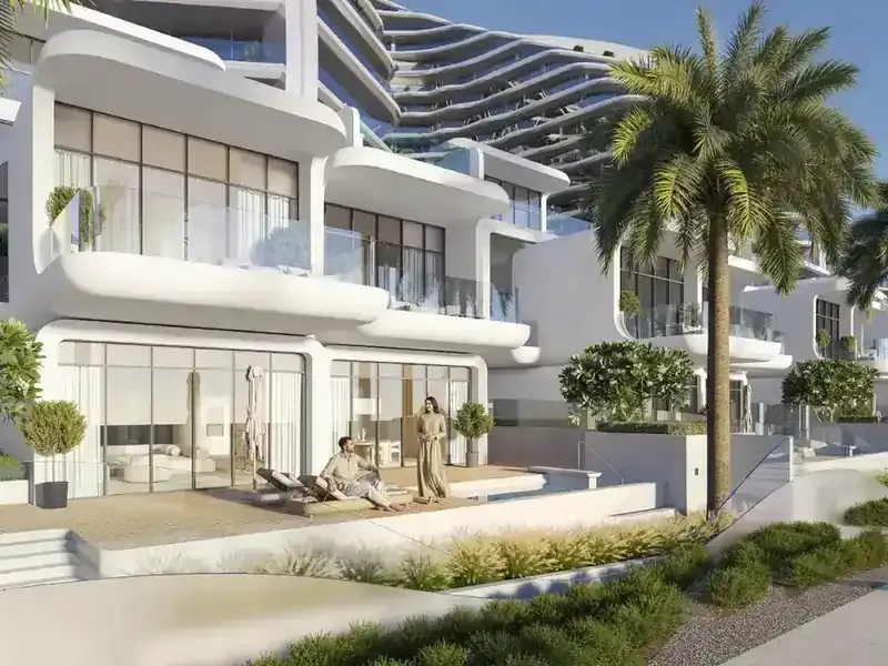 Oystra beachfront villa residences with private pools and landscaped promenade