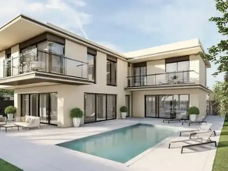 Falcon Island seven-bedroom villa with private swimming pool and landscaped garden