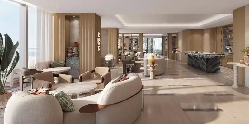 Illustrative resident lounge at Nasim Al Bahr