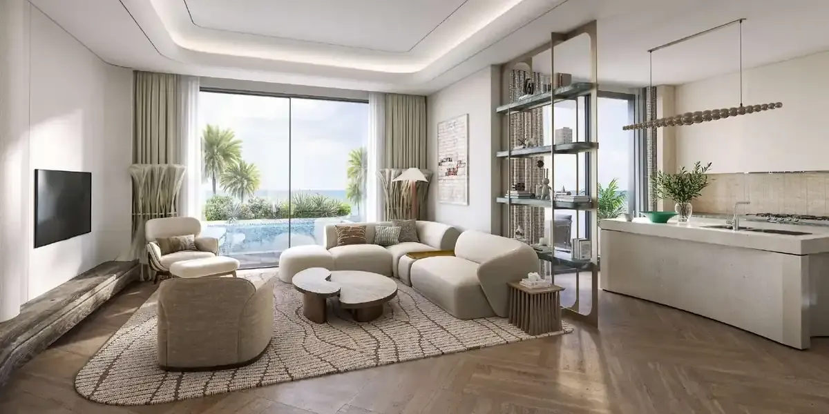 Illustrative open-plan Nasim Al Bahr residence interior