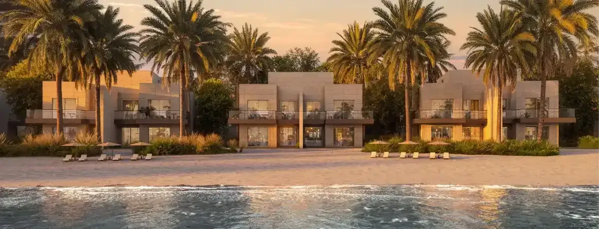 Illustrative beachfront townhouses at Nasim Al Bahr