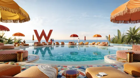 W Hotels and Residences beachfront development on Al Marjan Island